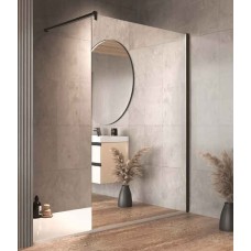 Calypso Perete dus 100cm Negru matt,Transparent 